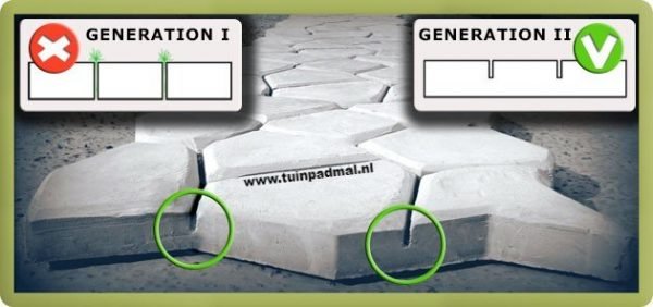 Flagstone 80 cm x 80 cm 5,5 cm hoog - Afbeelding 2